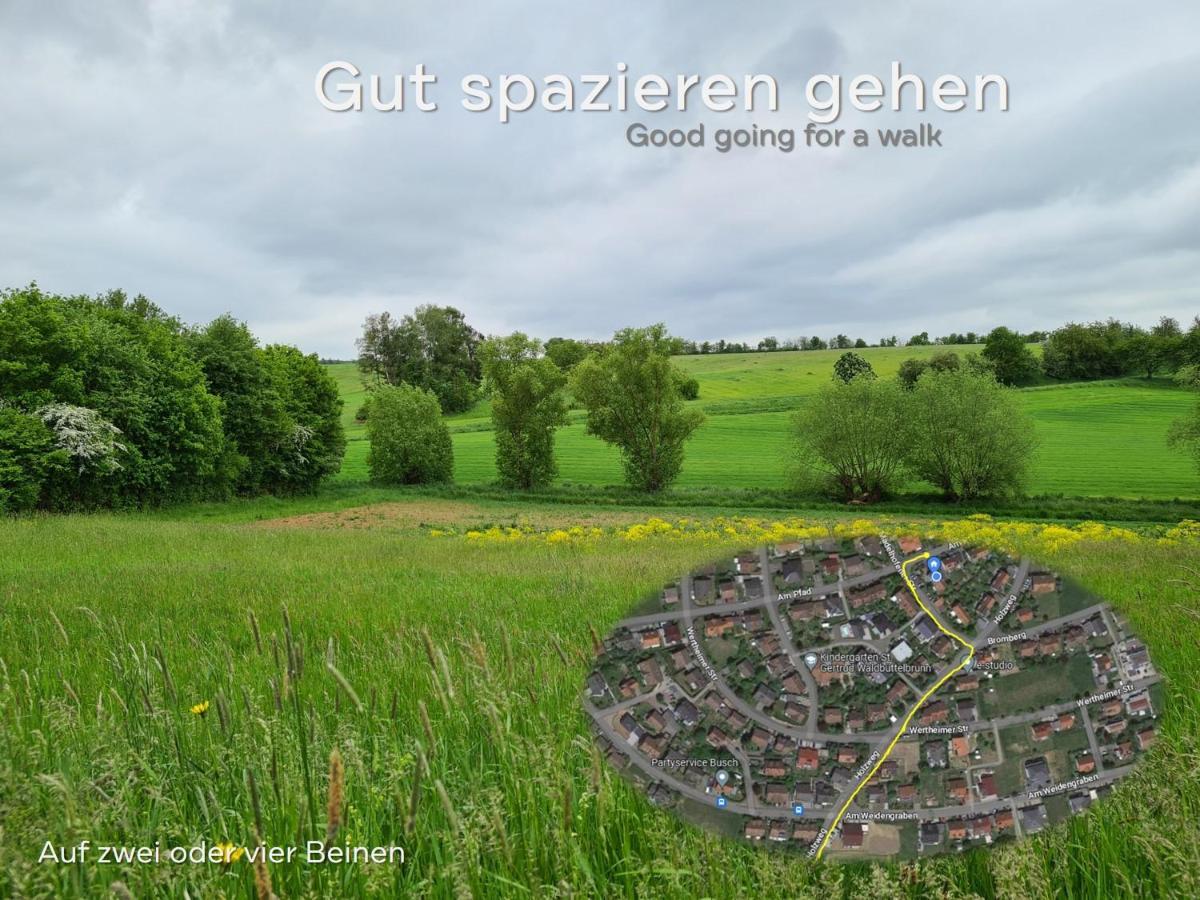 Lichtdurchflutetes Zimmer - Kaeppele Waldbuttelbrunn Esterno foto